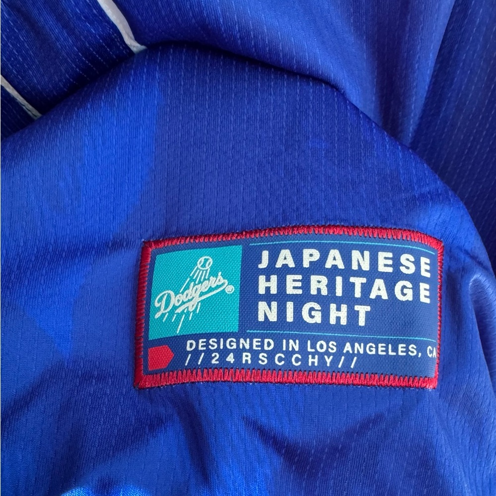 Rare Dodgers Japanese Heritage Night Jersey XL – Koi Fish Sleeve Art - Picture 9 of 10
